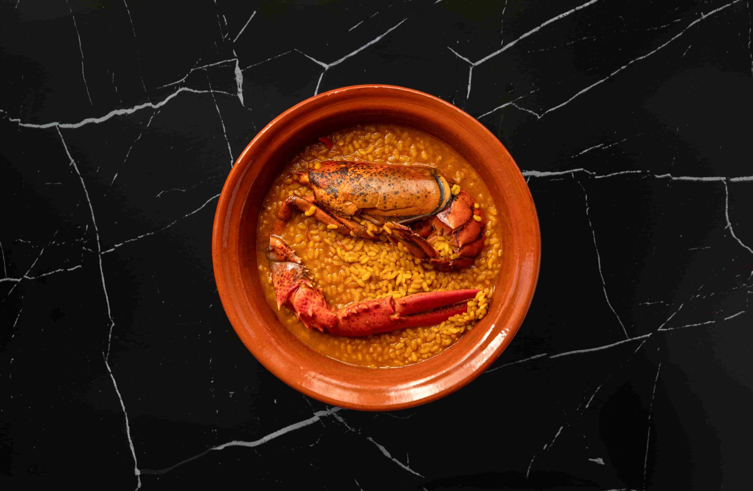 Arroz meloso de la carta reducida del día de la Madre para el Restaurante Rioluz en la Cúpula del Milenio, restaurante en Valladolid